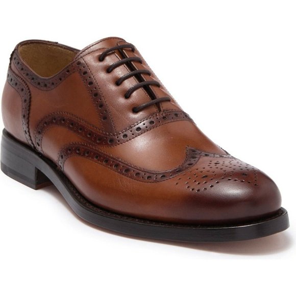New with Box Sepol Men's Size 13 COGNAC Blake Rapid Brogue Wingtip Oxford - Picture 3 of 6